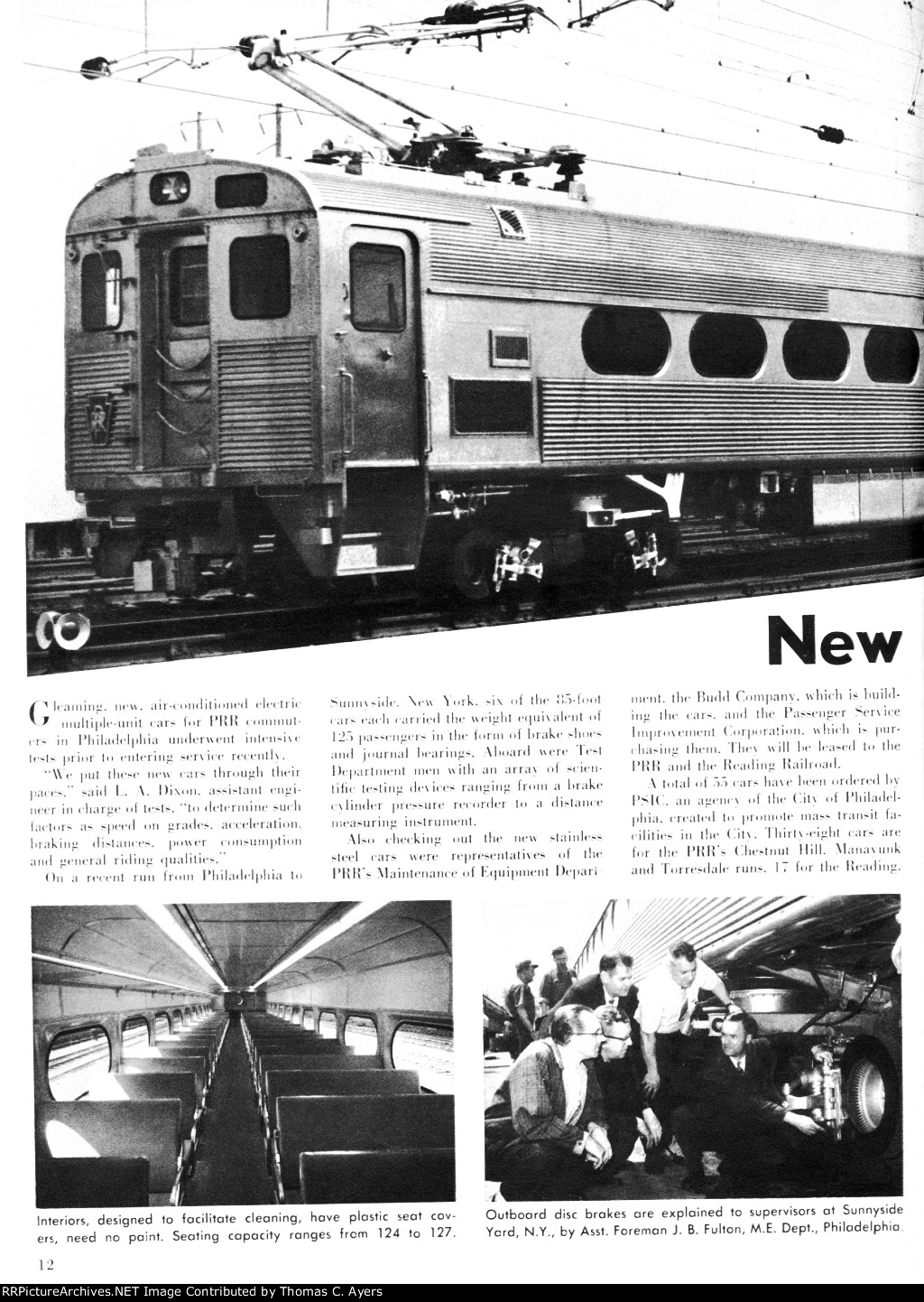 PRR "New Cars For Commuters," Page 12, 1963